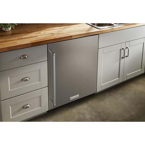 KitchenAid Undercounter 5.0 Cu. Ft. Freestanding Bar Fridge - Stainless Steel