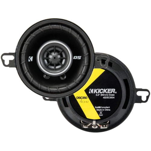 Kicker – haut-parleurs bidirectionnels DSC3504 de 3 1⁄2 po et 3.5 W DSC35 DS35