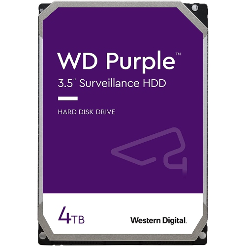 Western Digital 4TB WD Purple Surveillance Internal Hard Drive HDD - 5400 RPM, SATA 6 Gb/s, 256 MB Cache, 3.5"