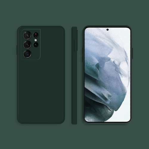 PANDACO Soft Shell Matte Forest Green Case for Samsung Galaxy S21 Ultra
