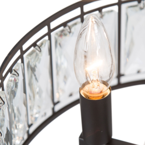 Modern 4-Light Two Tiers Cystal Chandelier