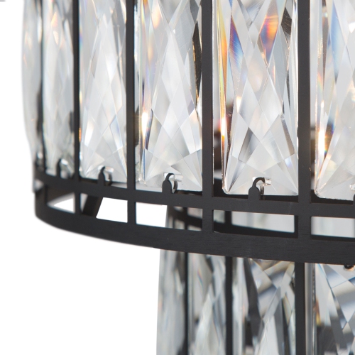 Modern 4-Light Two Tiers Cystal Chandelier