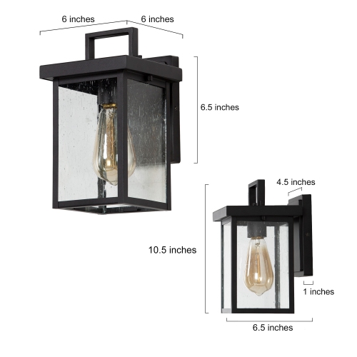 1-Light Square Outdoor Lantern