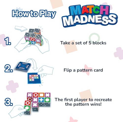 Match Madness 1-4 players, ages 7+, 20 minutes