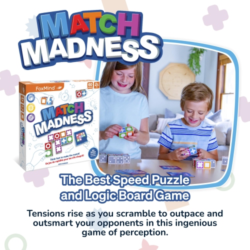 Match Madness 1-4 players, ages 7+, 20 minutes