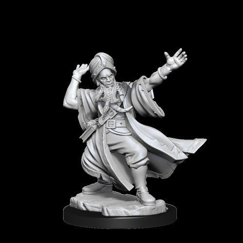 WIZKIDS GAMES  Dungeons & Dragons Frameworks Unpainted Miniatures: Human Wizard (Male) (Sale)