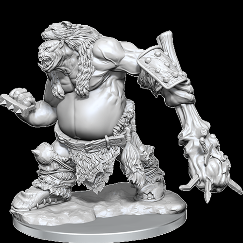 WIZKIDS GAMES  Dungeons & Dragons Frameworks Unpainted Miniatures: Ogre (Sale)