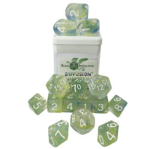 Role 4 Initiative Set of 15 Dice: Diffusion Thunderbird with Arch'd4