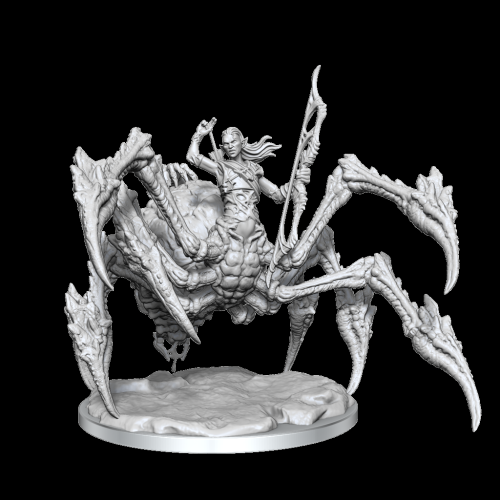 WIZKIDS GAMES  Dungeons & Dragons Frameworks Unpainted Miniatures: Drider