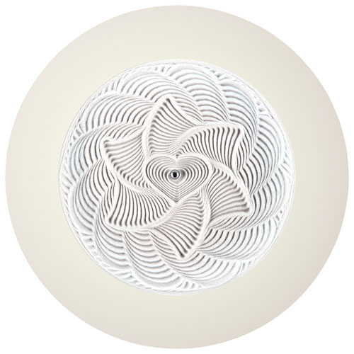 HoMedics Drift Sandscape 16" Kinetic Sand Table - Cream