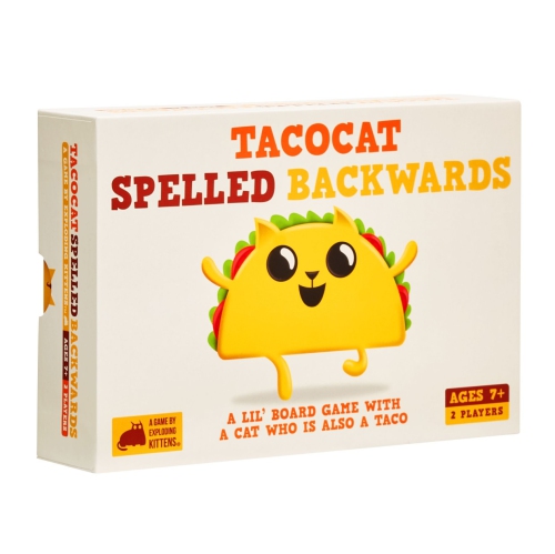 EXPLODING KITTENS LL  Tacocat Spelled Backwards 2 Players, Ages 7+, 15 Minutes [This review was collected as part of a promotion