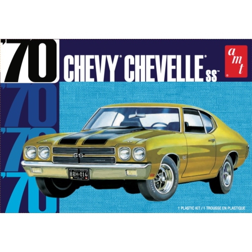 Chevy Chevelle Chevelle SS 70 – Trousse de modèle de voiture en plastique à échelle 1:25