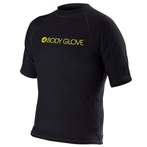 Body Glove – combinaison Wetsuit de base ajustée à manches courtes Rashguard pour homme, noir, très grand