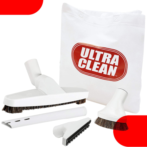 ULTRA CLEAN Central Vacuum Electric Accessory Kit -Hose with 3-way on/off Switch Handle- Electric Power Nozzle, Telescopic Wand With Deluxe Tool Set,