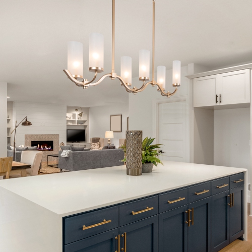 Modern 6-Light Luxury Island Light