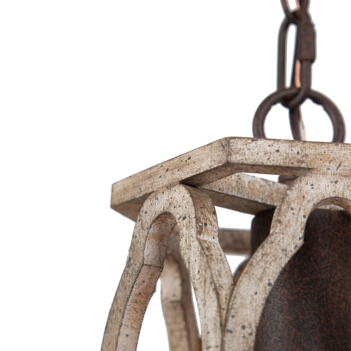 Rustic Country 1-Light Single Cylinder Pendant