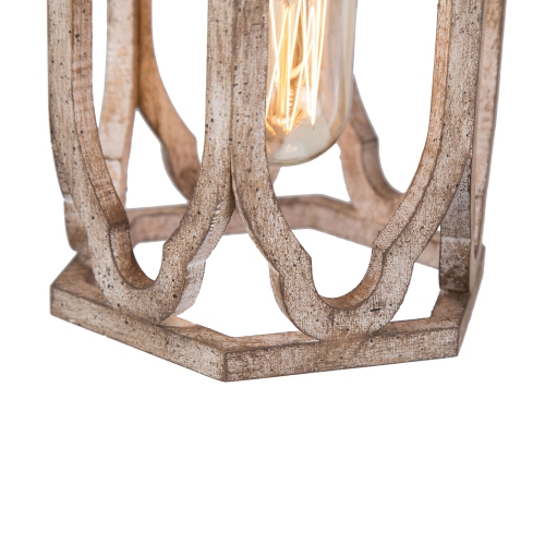 Rustic Country 1-Light Single Cylinder Pendant