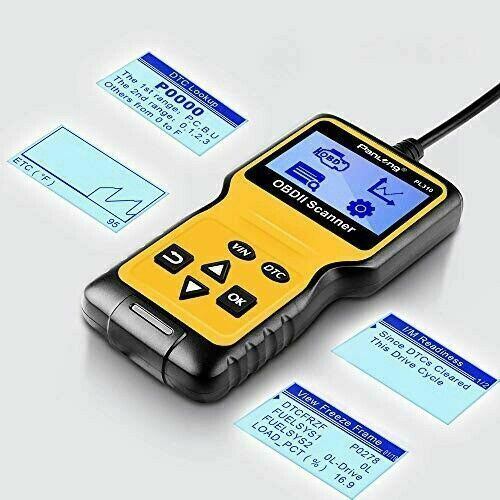 Lecteur de code de diagnostic de voiture OBDII OBD2 - témoin d’anomalie du moteur éteint