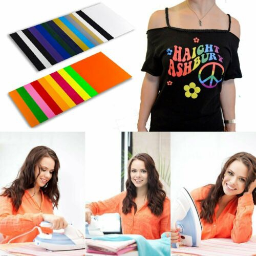 Heat Transfer Iron On Vinyl Bundle for T shirts 12x10 -26 Sheets HTV Starter Kit