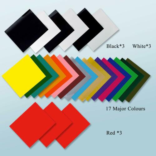 Heat Transfer Iron On Vinyl Bundle for T shirts 12x10 -26 Sheets HTV Starter Kit