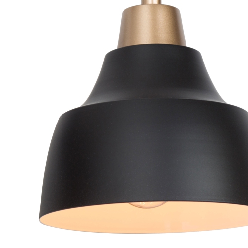 Modern 3-Light Jet-Black Vanity Light