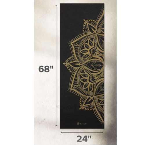 Yoga Mat Premium Print Extra Thick Non Slip Exercise & Fitness Mat