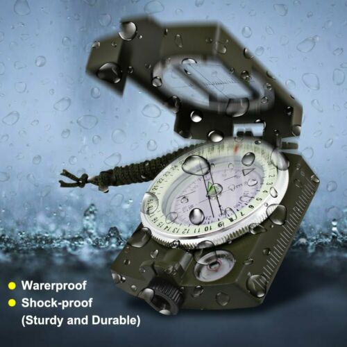 Boussole à cardans militaire en Lensaic Sportneer avec sac. Étanche à l’eau et à la shakeProof