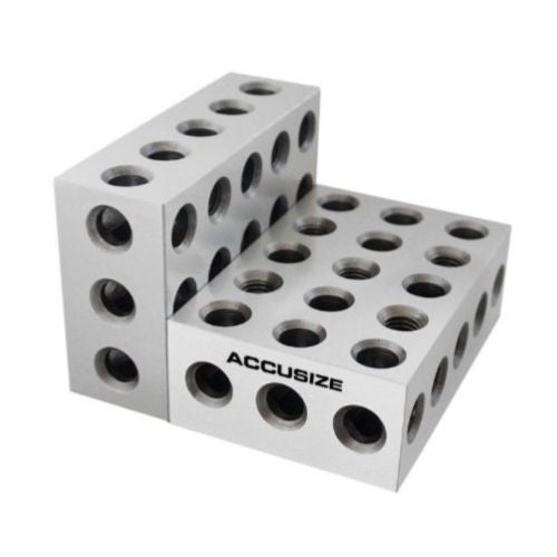 Accusize Industrial Tools Precision 1-2-3 Blocks 2Pcs/Set EG02-0411. Ship Fast!