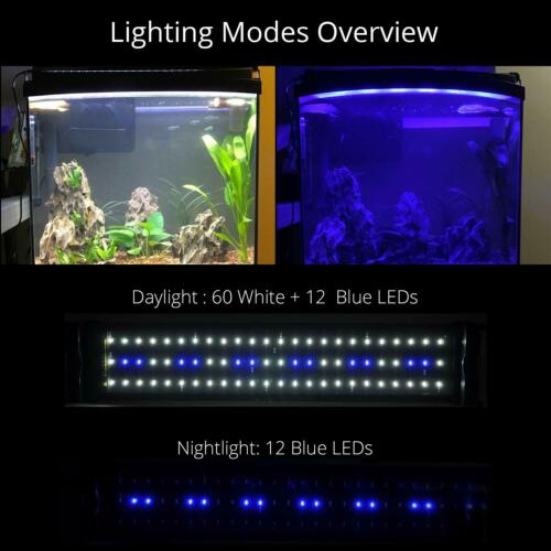 ClassicLED Aquarium Light Fish Tank Light with Extendable Brackets