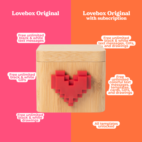 Lovebox Noir & Blanc - Boîte à Amour connectée