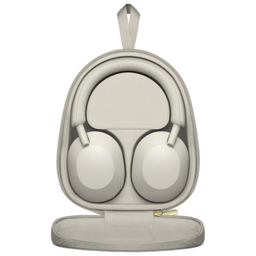 Casque d'écoute Bluetooth à suppression du bruit WH-1000XM5 de Sony - Argenté