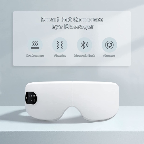 Smart Eye Massager Facial Massager Bluetooth Music Foldable Air Pressure Heating Massage Relaxation Rechargeable