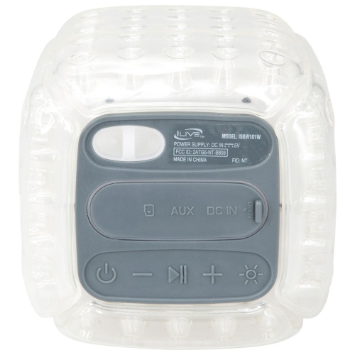 iLive ISBW101W Cush Air Cushion Waterproof Wireless Bluetooth Speaker - White