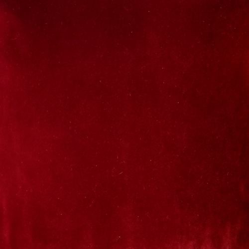 Castello Red Velvet Throw Pillow 17x17 with Polyfill Pillow Insert