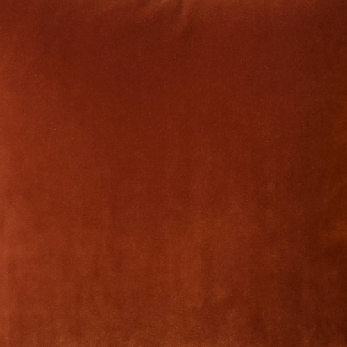 Castello Cinnamon Velvet Throw Pillow 17x17 with Polyfill Pillow Insert