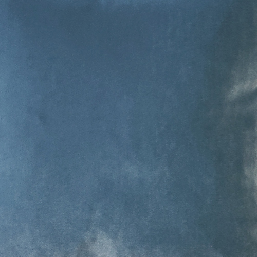 Castello Provincial Blue Velvet Throw Pillow 12x20 with Polyfill Pillow Insert