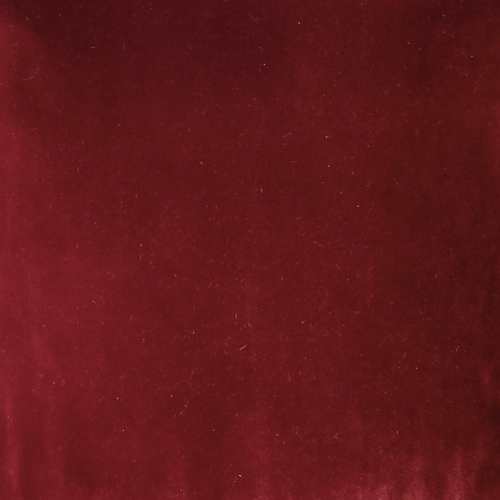 Castello Burgundy Velvet Throw Pillow 17x17 with Polyfill Pillow Insert