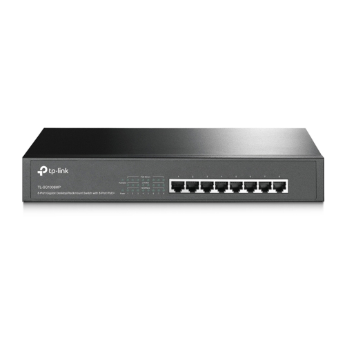 TP-Link TL-SG1008MP 8-Port Gigabit Desktop/Rackmount Switch with 8-Port PoE+