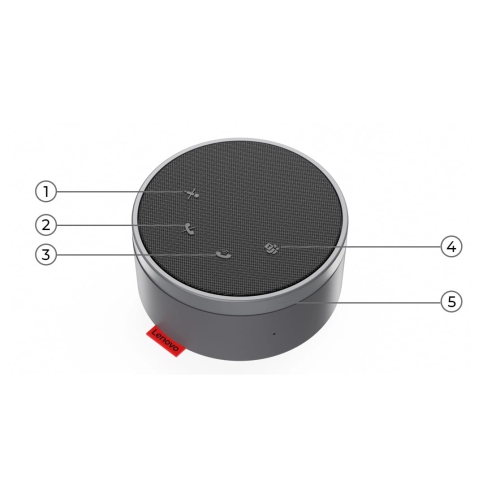 Lenovo Go Wired Speakerphone - Thunder Black