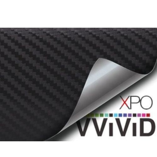 Black 3D Carbon Fiber Vinyl Wrap Roll With VViViD XPO Air Release Technology