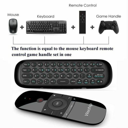 Mini Air Remote,Wechip Wireless Keyboard 2.4G Smart TV Fly Mouse W1 Multifunctional Remote Control