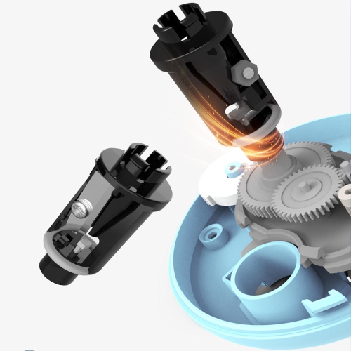 Taille de crayon électrique alimenté par pile ou USB, taille de pointe réglable pour une utilisation à la maison, à l'école, au bureau, bleu