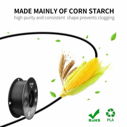 Flexible No Bubbles Dust Dirt Free 3D Printer TPU Filament 1.75mm 0.03mm Black