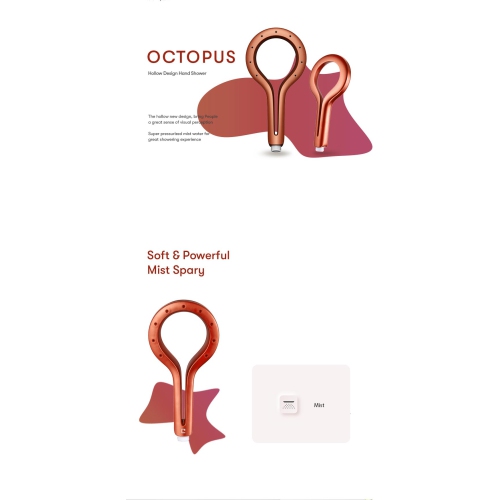 Pomme de douche à main à anneaux creux haute pression Icon Best, vaporisateur à jet d’eau avec pomme de douche à couverture large