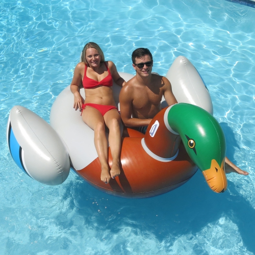 88" Inflatable Giant Mallard Decoy Duck Swimming Pool Float