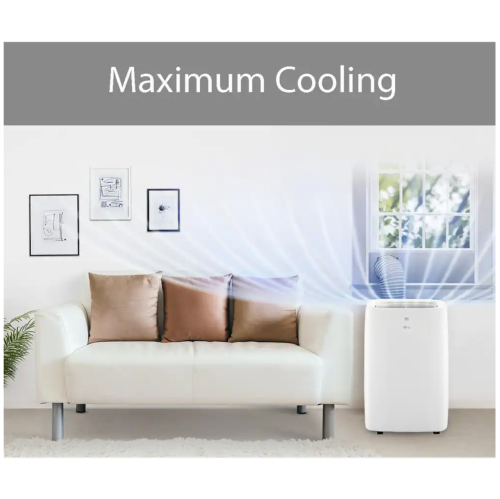 Le climatiseur portable LG 7 000 BTU 115 V refroidit 300 m². pi. avec fonction déshumidificateur et télécommande LCD (LP0721WSR)
