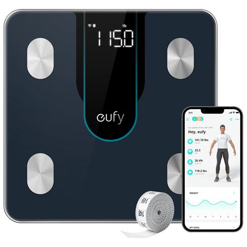 eufy by Anker P2 Wi-Fi Smart Scale - Black
