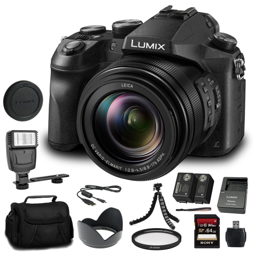Panasonic Lumix DMC-FZ2500 Digital Camera - 64GB Card Bundle