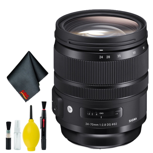 Sigma 24-70mm f/2.8 DG OS HSM Art Lens for Canon EF Standard Bundle