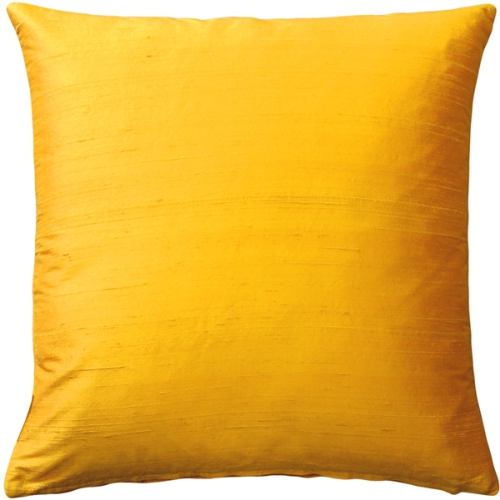 PILLOW DECOR  Sankara Deep Silk Throw Pillow, 20"x20" (Polyfill Insert Included) In Yellow